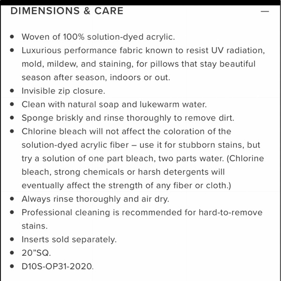 Serena & Lily Citrus Pillow Cover Outdoor 20x20 - Picture 5 of 10